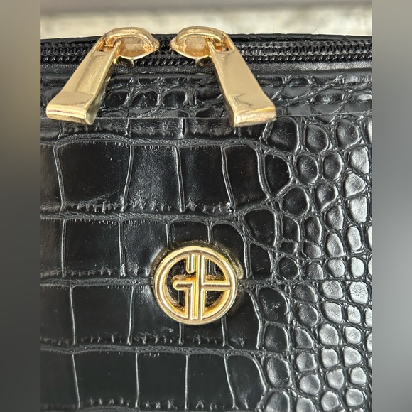 Giani Bernini Croc Embossed Faux Leather Saffiano Dome Satchel Purse - Picture 3 of 14